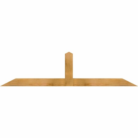 Ekena Millwork Portland Rough Sawn Timber Gable Bracket, Western Red Cedar, 72"W x 18"H x 4"D x 4"F, 6/12 Pitch GBW072X18X0404POR00RWR